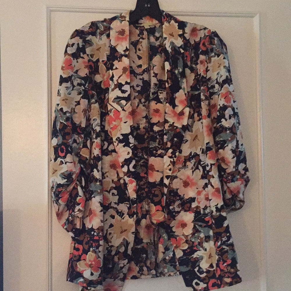 Floral blazer